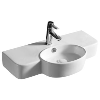 Раковина накладная Azario 70.5х36х12 фаянс, цвет Белый матовый (AZ4360T)